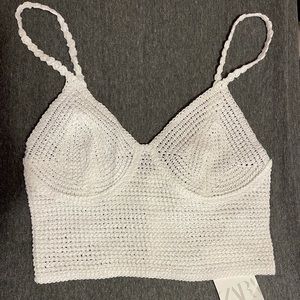 Zara Crochet Crop Top
